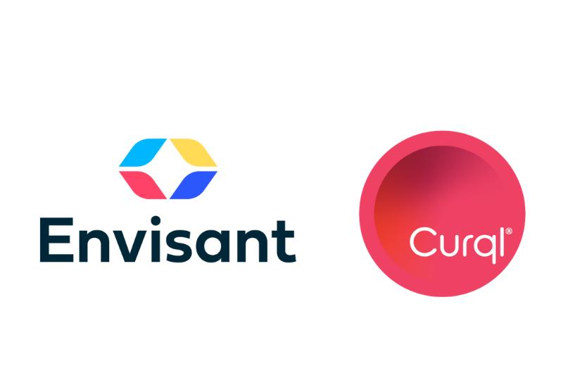 Envisant and Curql logos.