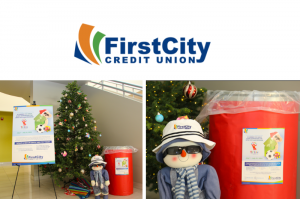 First City Credit Union's initiative display in a local branch location.
